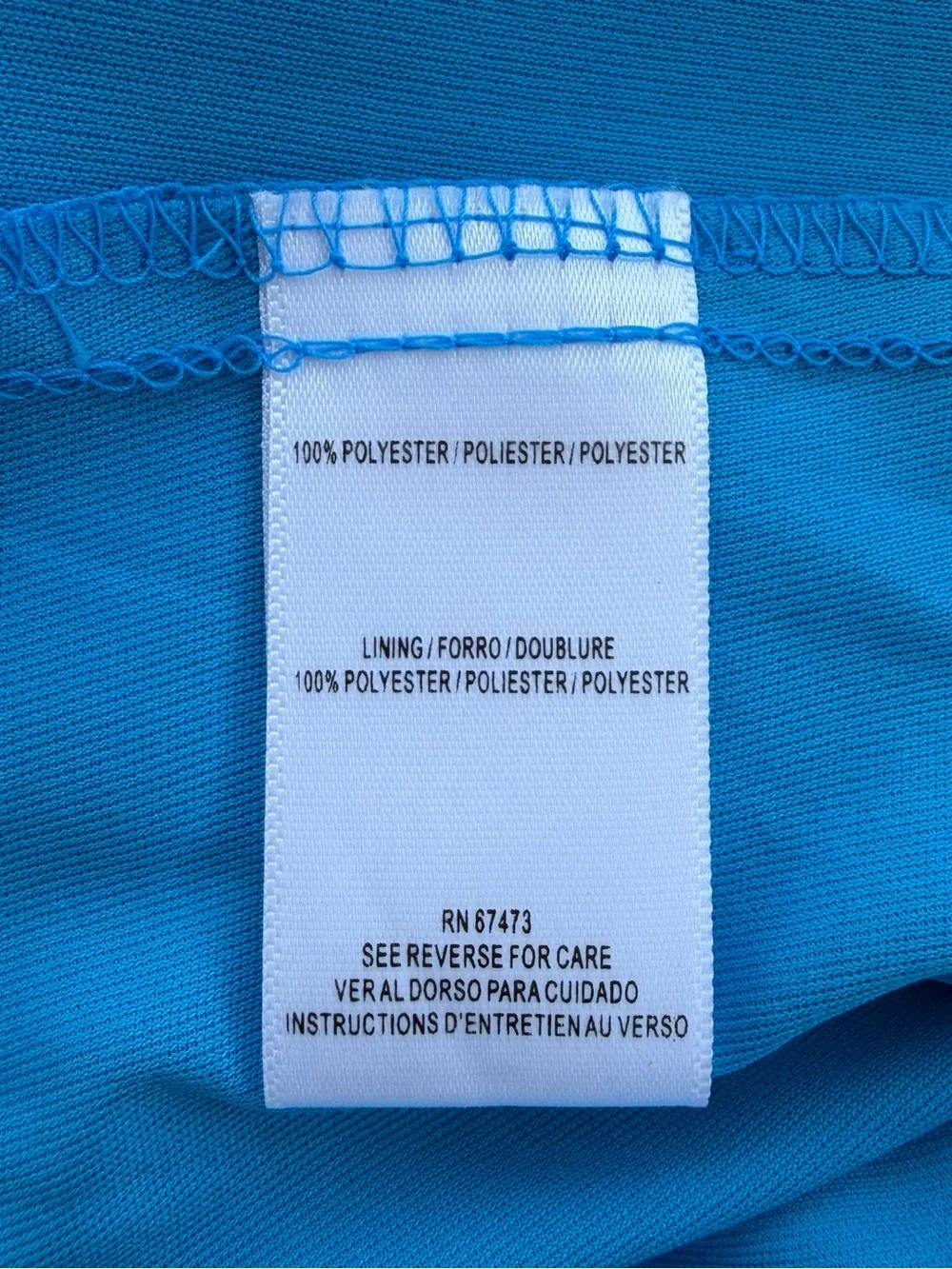 Taylor Turquoise Chiffon 3/4 Ballon Sleeve Ruffle Hem Midi Swing Dress, L